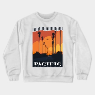Pacific Sunset Design Crewneck Sweatshirt